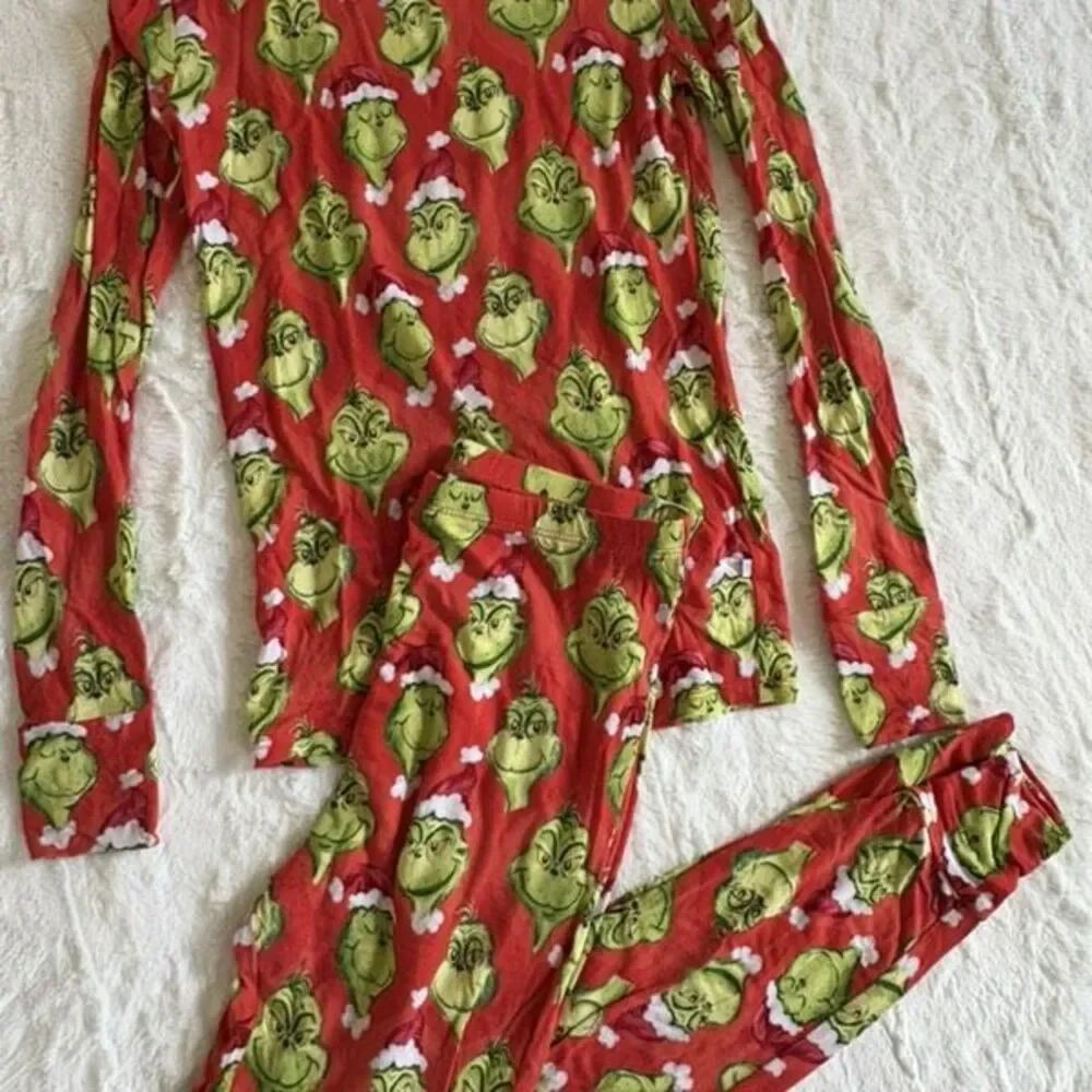 Posh Peanut The Grinch Pajamas Size 10/12 - Picture 1 of 8